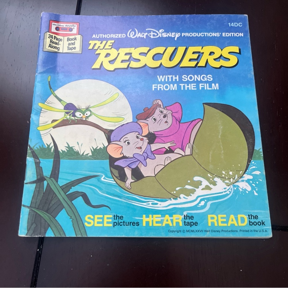 Disney The Rescuers Book with Songs - Without Tape